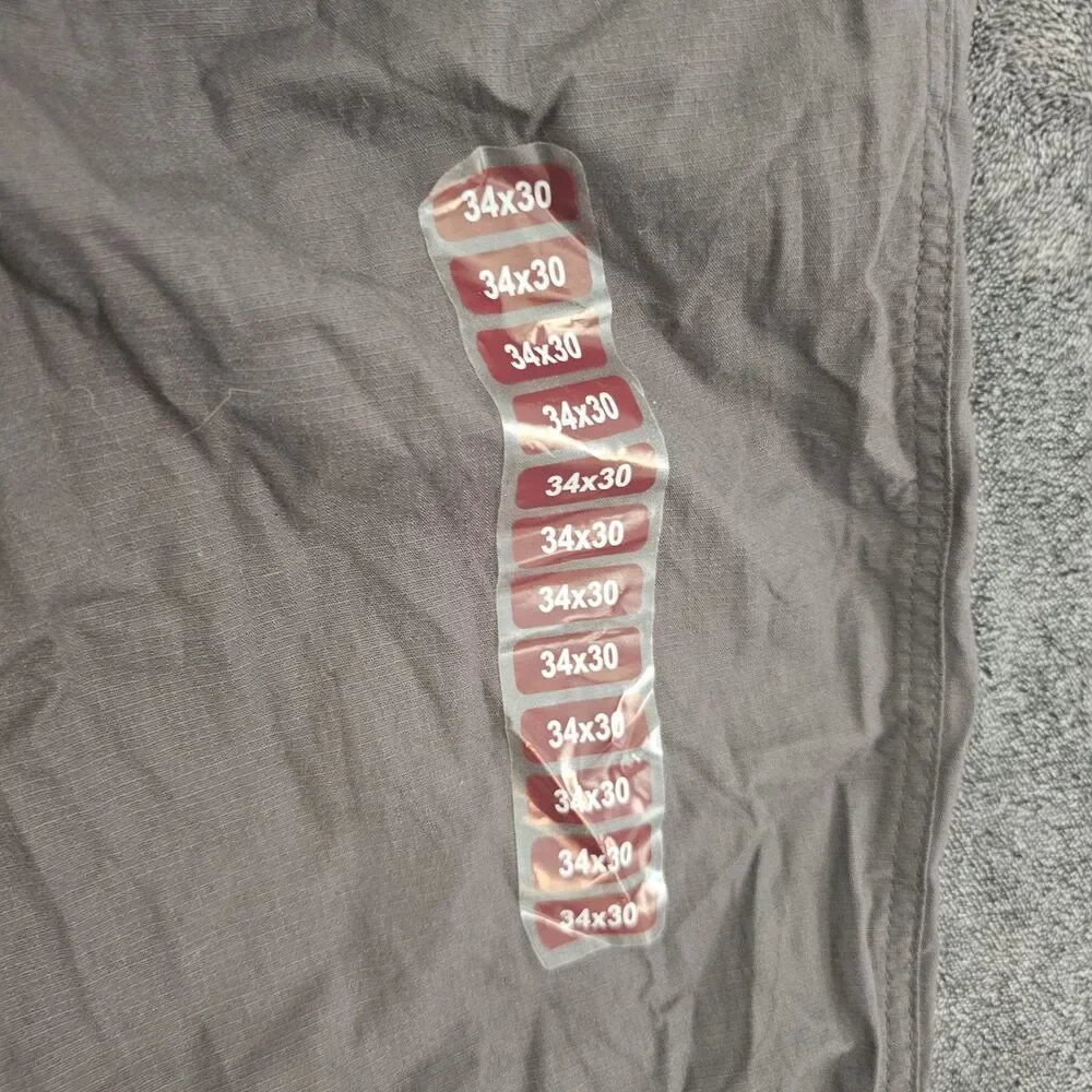 Eddie Bauer Ripstop Pants Men's 34x30 Asphalt Gray Stretch Hiking Outdoor NWT